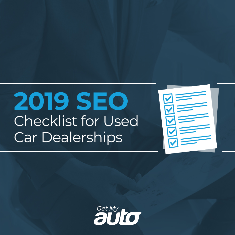 2019 SEO Checklist for Used Car Dealerships - featured image for Automotive SEO article