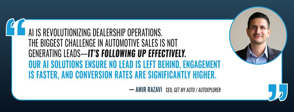 AI is revolutionizing dealership operations- Amir Razavi