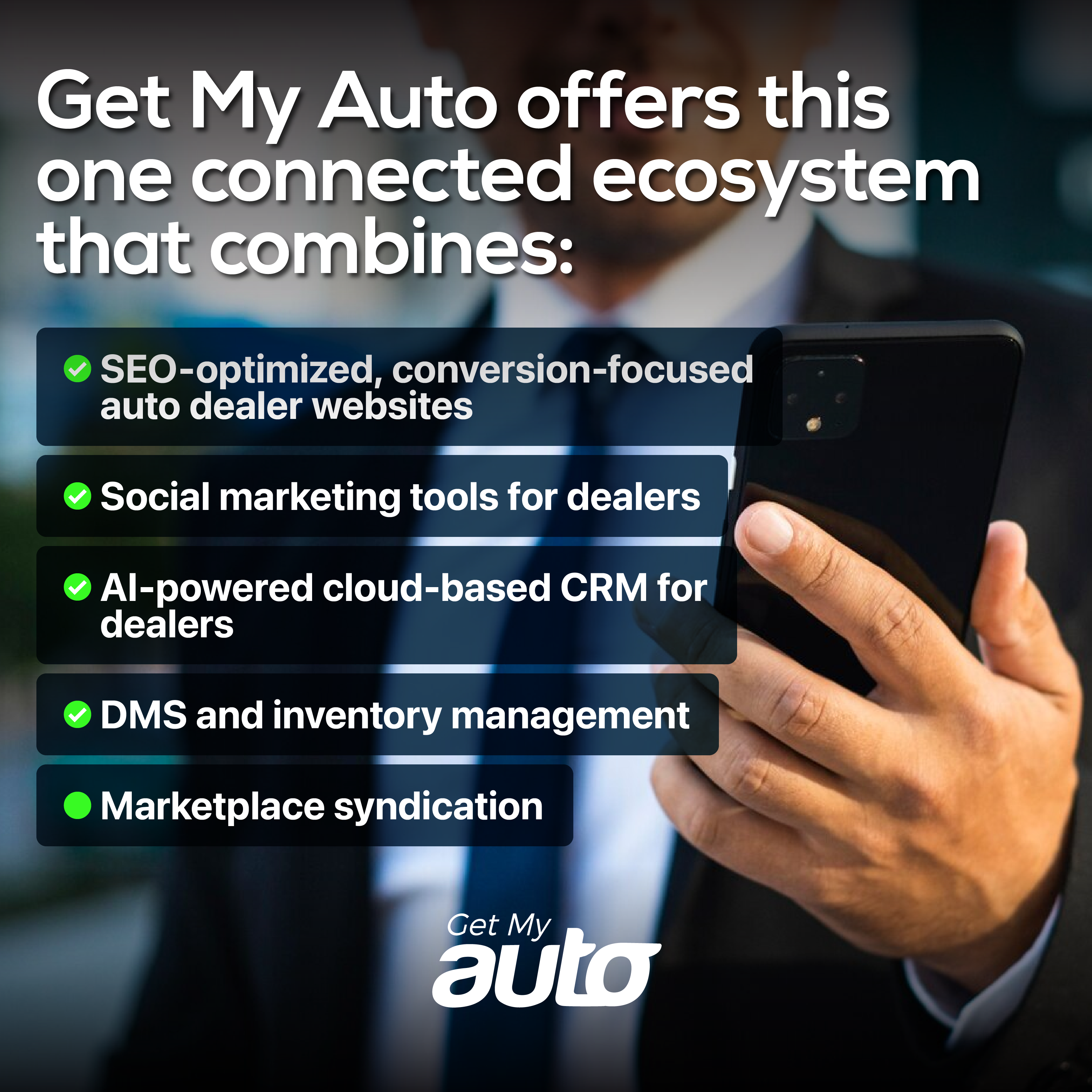Get My Auto offers this—one connected ecosystem that combines